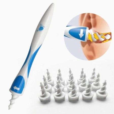 Earwax Remover, Silicone Ear Wax Removal, Soft Q-Grips Ear Wax Remover with 16 Tips Removal Kit