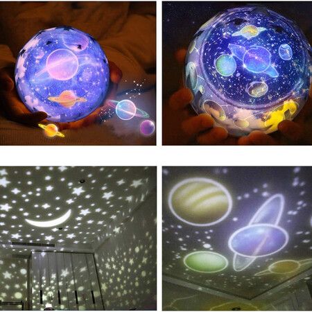 Star Night Light for Kids Universe Nightlight Projection Lamp Romantic Starfish Birthday New Bedroom Projector Lamp