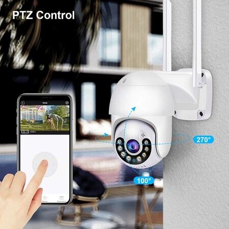 8Mp 4K Ip Camera Speed Dome Auto Tracking Ptz Smart Camera Home Outdoor Wireless Wifi Monitor Surveillance Camera