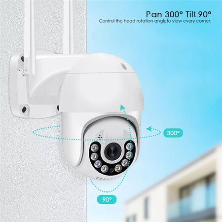 8Mp 4K Ip Camera Speed Dome Auto Tracking Ptz Smart Camera Home Outdoor Wireless Wifi Monitor Surveillance Camera