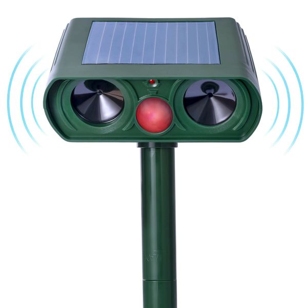 Animal Repeller Ultrasonic Solar Animal Repellent Outdoor Animal Deterrent Devices Repel Squirrel etc