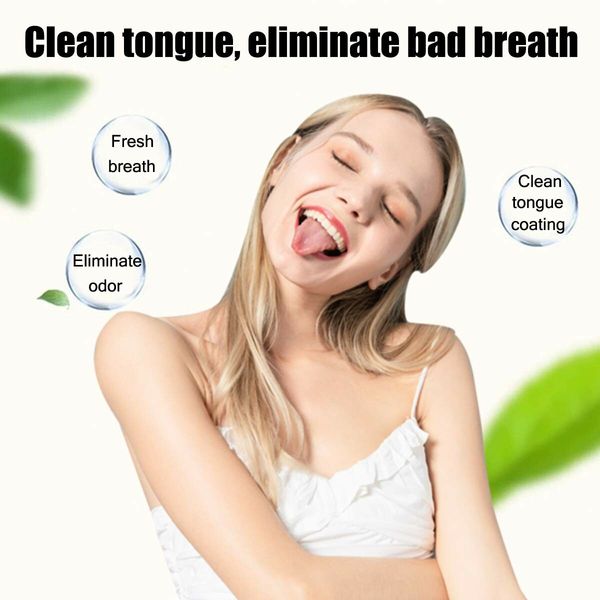 Tongue Brush, Tongue Scraper, Tongue Cleaner Helps Fight Bad Breath 2 Pack