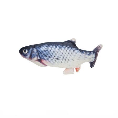 Flopping Grass Carp Cat Toy 30cm Electric Moving Cat Toy Vibrating Toy interactive Pet Fun Toy emotion Exercise