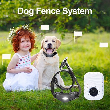 2in1 Dog Underground fence rechargeable waterproof electric dog fencing system and training collar with vibrate shock training