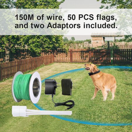 2in1 Dog Underground fence rechargeable waterproof electric dog fencing system and training collar with vibrate shock training