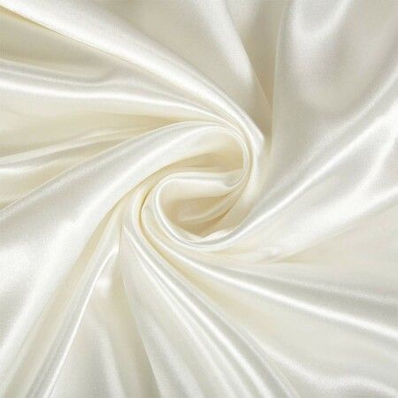 4 Piece Satin Bedding Sheet Pillowcase Sets Luxury Rich Silk Silky Super Soft Solid Color Reversible  Stain-Resistant Wrinkle Free (White)