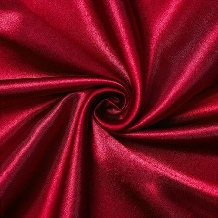 4 Piece Satin Bedding Sheet Pillowcase Sets Luxury Rich Silk Silky Super Soft Solid Color Reversible  Stain-Resistant Wrinkle Free (Burgundy Red)