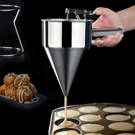 Stainless Steel Funnel Octopus Balls Tools, Pancake Batter Dispenser