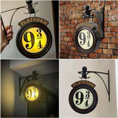 9 3/4 Pendant Night Light, American Movies Stand Lamp, 20th Anniversary Movie Lover Gift