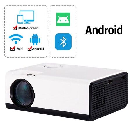 Newest  HD Projector Android 9.0 5G WiFi Portable Mini Proyector Native 1280x720P Smartphone LED Video Home Cinema Beamer