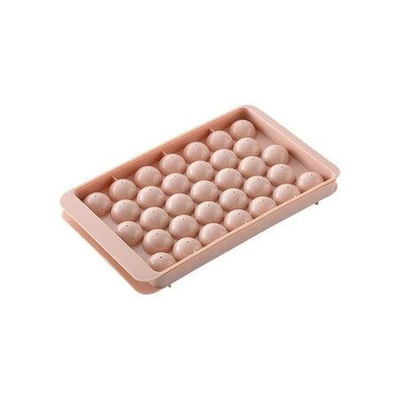 3pc Round Ice Cube Tray with Coolbox, Ice Cube Trays in Mini Ball, Ice Ball for Freezer, 3 Ice Cube Cocktail, Adapted Whisky ( Ice Cube*3+box+ Shovel)