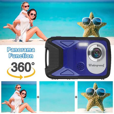 HD 1080P Waterproof Digital Camera Kids Digital Camer,Portable Digital Camera, Mini Rechargeable Electronic Camera for Kids