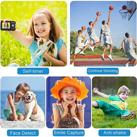 HD 1080P Waterproof Digital Camera Kids Digital Camer,Portable Digital Camera, Mini Rechargeable Electronic Camera for Kids