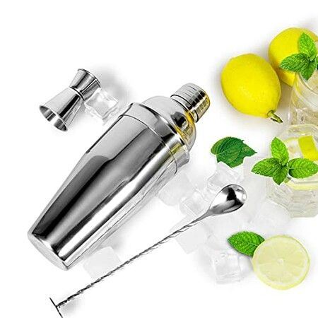 Mixology Bartender Kit 4Piece Bar Tool MIXER Set Home Bartending Kit and Martini Cocktail Shaker Set For a Perfect Drink  Gift