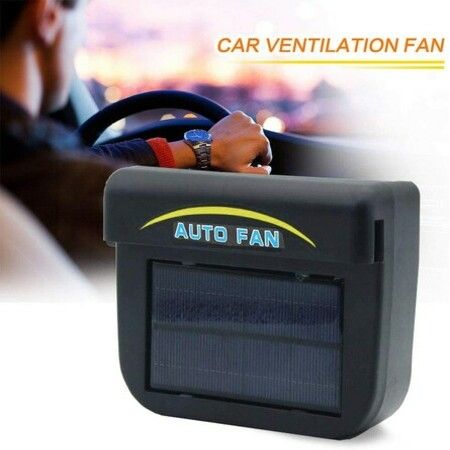 Solar Powered Car Window Windshield Auto Air Vent Cooling Fan Car Window Air Fan