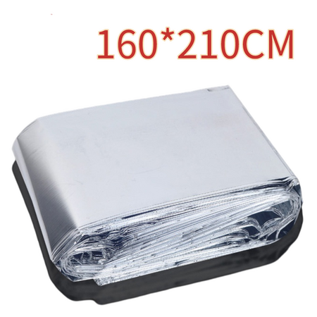 Folding Emergency Thermal Blanket Outdoor Waterproof 210Cm*160Cm Silver Survival Rescue Shelter Outdoor Camping Keep Warm