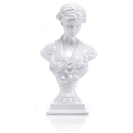 Classical Greek Venus Milo Bust Statue, Resin Sculpture Figurine for Home Decor