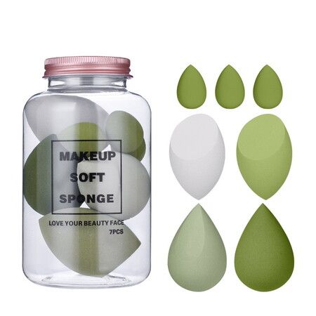 14pcs Complexion Sponge Makeup Blender Beauty Sponge Eggs For Touch Ups, Beauty Foundation  Latex Free Liquid Foundation Powder Color Random Send