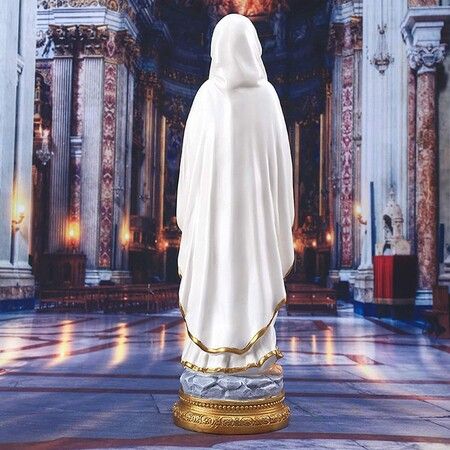 Virgin Mary Statue,Little Mary Resin Religious Decoration, Suitable for Religious Decoration and Collection and Home Use(22X6.5X6.5CM)