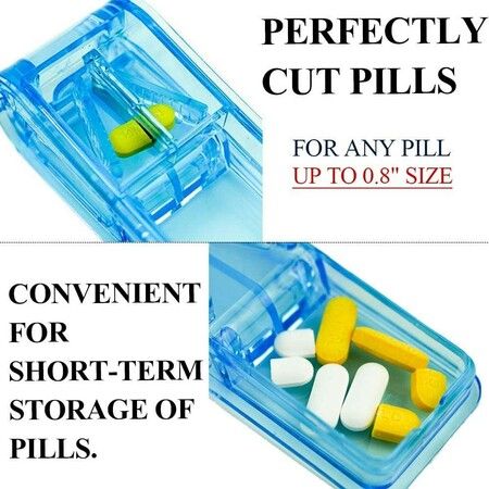 Pill Cutter, Professional Pill Splitter for Cutting Small Pills or Large Pills in Half 2PCS