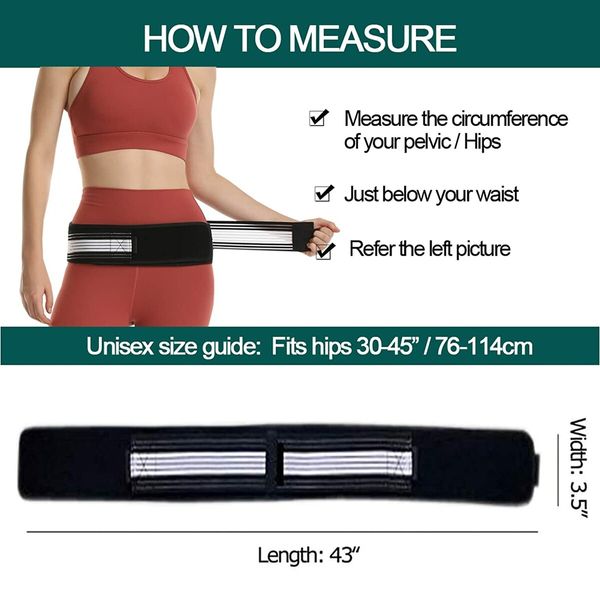 Si Joint Belt for Women and Men That Alleviate Sciatic, Pilling Resistant Pelvic Belt