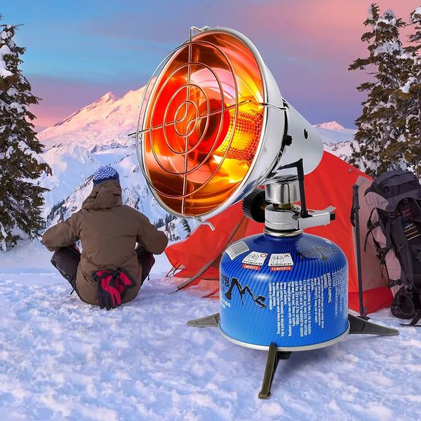 Portable Gas Heater Outdoor Mini Camping Gas Stove Heater for Fishing Hiking Hunting