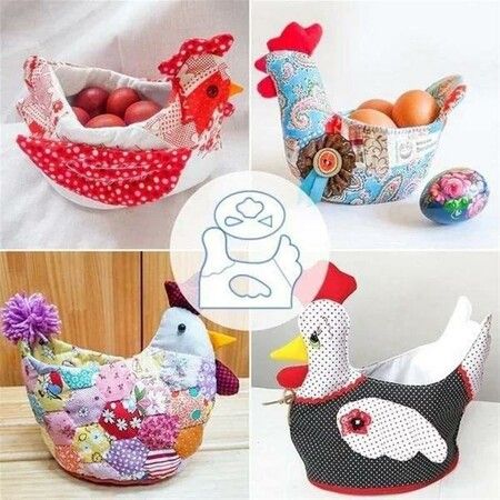 Easter Chicken Basket Template with Tutorial Cute Chick Basket Bag Pattern Acrylic Egg Basket Bag Perfect Easter Decoration Size S