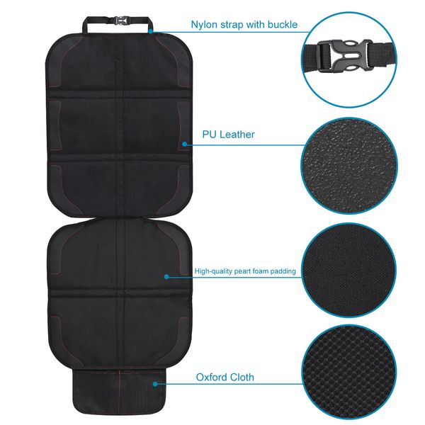 Car Seat Protector for Child Car Seat, Non Slip Waterproof Car Seat Protector