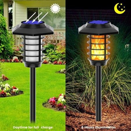 Solar LED Garden Lamp IP65 Waterproof Automatic Lighting 2 Pack