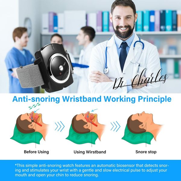 Anti Snoring Devices,Sleep Connection Anti-Snore Wristband,Provides The Effective Snoring Solution to Stop Snoring,Improve Nighttime Sleeping