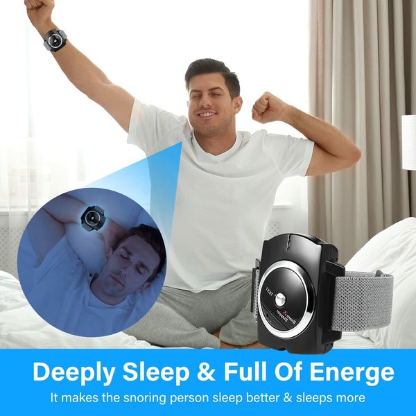 Anti Snoring Devices,Sleep Connection Anti-Snore Wristband,Provides The Effective Snoring Solution to Stop Snoring,Improve Nighttime Sleeping