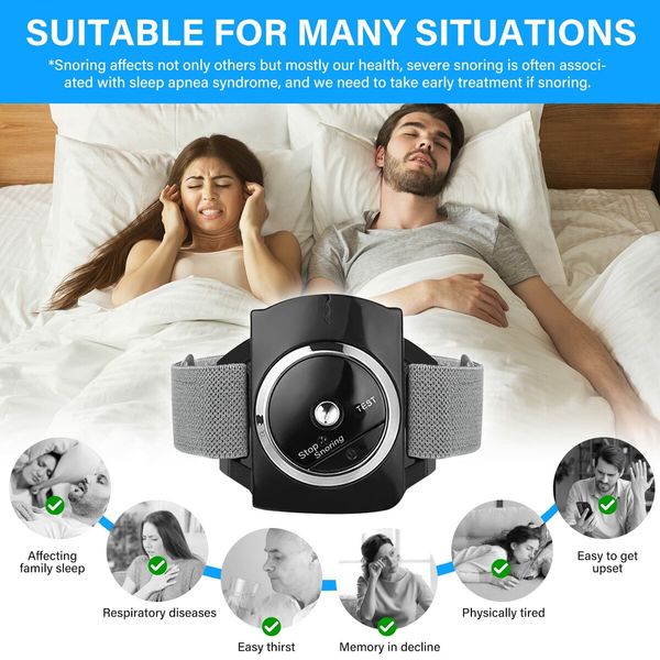 Anti Snoring Devices,Sleep Connection Anti-Snore Wristband,Provides The Effective Snoring Solution to Stop Snoring,Improve Nighttime Sleeping