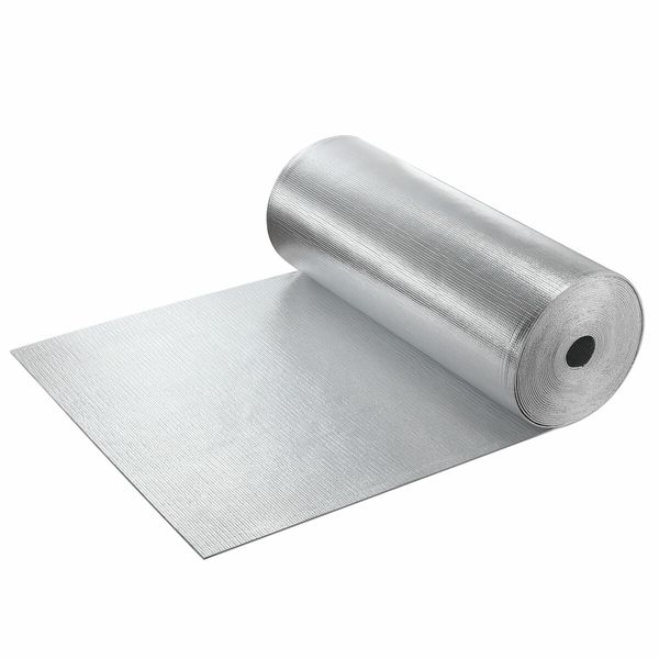 Foil Insulation Rolls Reflective Heat Shield Radiant Barrier Cell Aluminium XPE Flat Roofing Wall Loft Attic Home DIY Projects 90x3335cm 30sq m