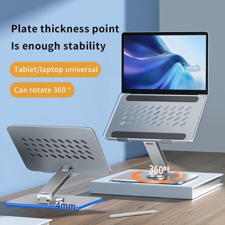 Alloy Laptop Holder Adjustable Foldable Notebook Cooling Holder Anti Slip Cooling Bracket Support for 10-17 Inch Tablet