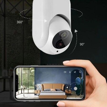 2MP HD Bulb Monitoring Surveillance Camera Smart Home Wireless WiFi Dual Light Source 360 ??Degree Panoramic Mini Camera