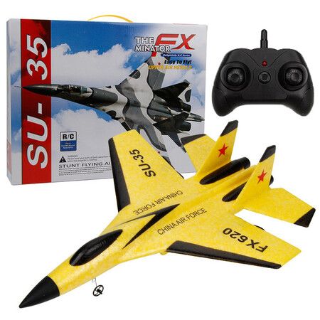 SU-35 RC Fighter Plane, Aircraft, Glider, Radio Remote Control, Child Toy, Boy, 2.4G