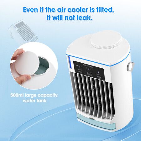 Portable Air Conditioner Mini Fan Cooler Air Cooler USB Air Conditioning 3 Gear Speed Air Cooling Fan Humidifier for Home Office