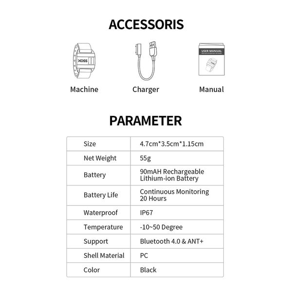 Heart Rate Monitor Armband Bluetooth & ANT+ Wireless Heart Rate Health Accessories Fitness Tracker(Armband)