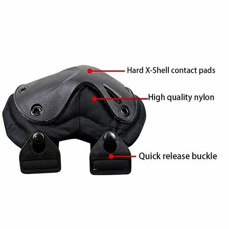 Knee Pads Army Wargame Battle Elbow Pads Protective Equipment Kneepads Outdoor sports Accessories Color Black