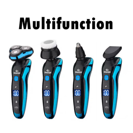 Electric Shaver Razor Wet/Dry Rechargeable Rotary Cordless USB Charging New