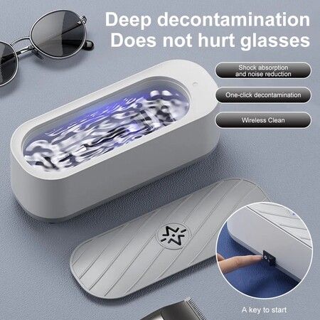 USB Rechargeable Mini Jewelry Cleaner Portable Glasses Braces Cleaning Machine