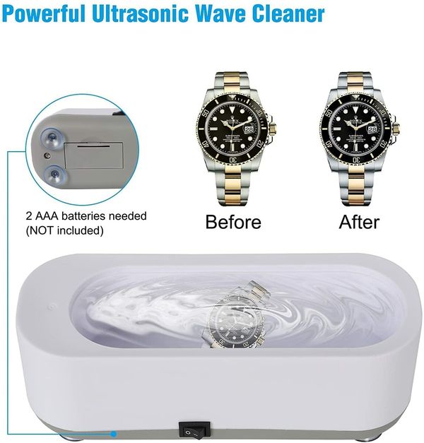 Ultrasonic Jewelry Cleaner for All Jewelry, 45KHz Portable and Low Noise Ultrasonic Machine