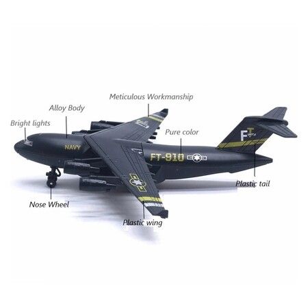 Diecast Alloy Aircraft C-17 Transport Airplane Model Toy