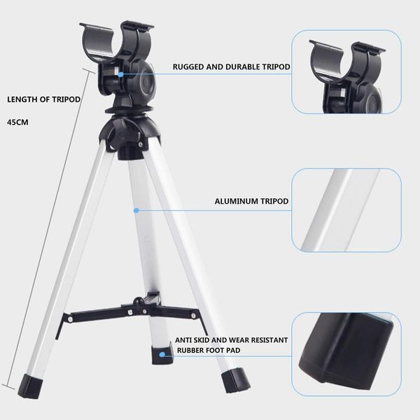 Astronomical Telescope for Kids,Professional Stargazing HD Refractor Telescope 400mm Focal Length,High Magnification Astronomical Telescope to Observe Deep Space Stargazing for Kids Beginners