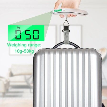 Portable LCD Digital Scale 50kg Electronic Balance Luggage Hanging Scale