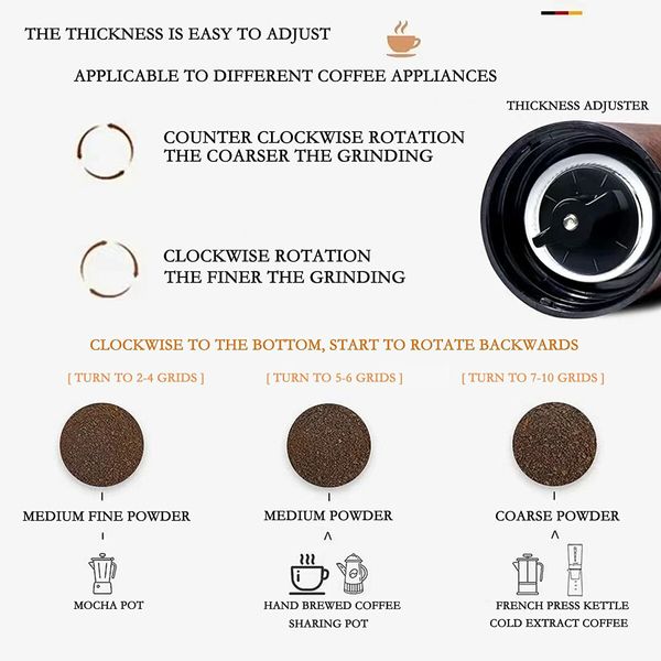 Manual Coffee Grinder, Portable Coffee Grinder, 25g Coffee Bean Capacity