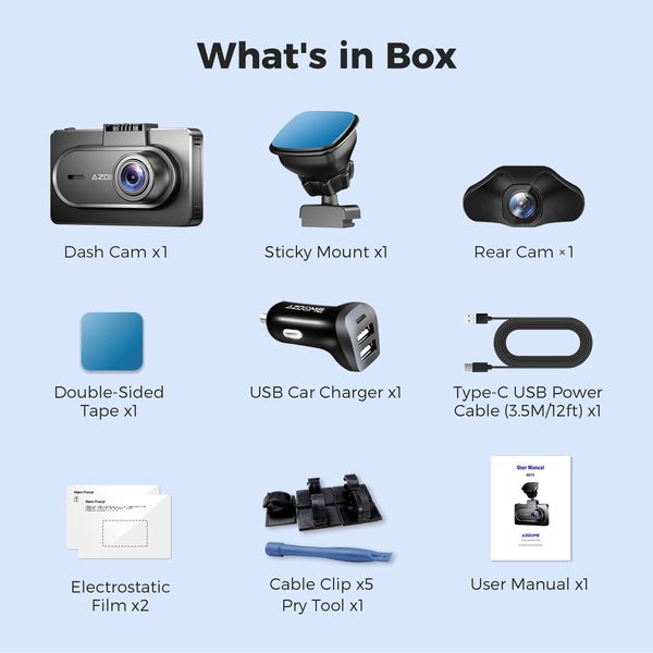 Car DVR 2K FHD 1440P Dash Cam Built-in GPS WiFi 3 inch IPS Screen Car Recorders Car Parking Monitor G-Sensor Loop Record