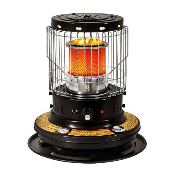 2in1 Kerosene Heater Stove Indoor Outdoor Portable Space Kerosine Radiant Oil Burner Anti Tipping Auto Ignition 19600BTU