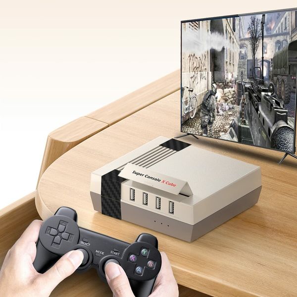 50000+ Retro Games Console, Super Console X Cube Classic,70+ Emulators for 4K TV HD/AV Output, Dual Wireless Controllers,Gift for Friends 256G