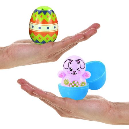 2023 36pcs Easter Eggs Happy Easter Decorations Plastic Easter Eggs Candies Chocolate Gift Boxes Colorful Egg DIY Craft for Kids Gift